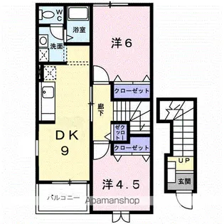 フェアリー・テイル【2階】の間取り