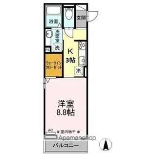 シンディパレスハートンD シンディパレス【2階】の間取り