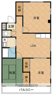 ロイヤルコーポ和泉鳥取【301号室】の間取り