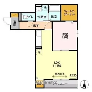 ウィステリア【2階】の間取り