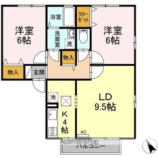 セジュールイズミ ABC【1階】の間取り