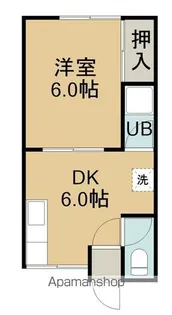 ハイムはちまん【I号室】の間取り