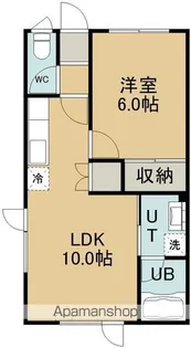 プロスパ【104号室】の間取り
