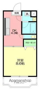 エスプリI【203号室】の間取り