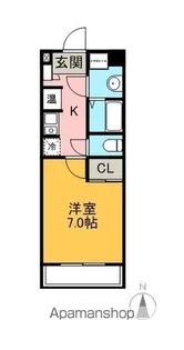 ラフィネ多屋Ⅱ【712号室】の間取り