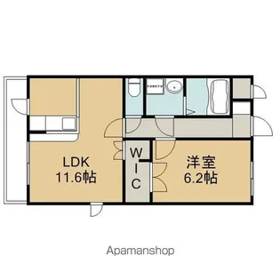ルネス東員【301号室】の間取り