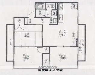 グリーンシャトーA【101号室】の間取り