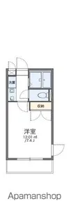 レオパレス西宮北弐番館【1階】の間取り