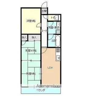 シャトル山手Ⅱ【1階】の間取り
