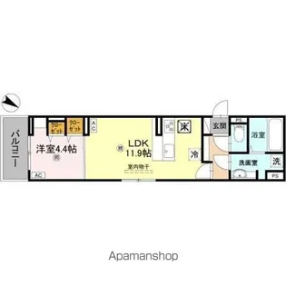 秀豊5号館 (シュウホウゴゴウカン)【1階】の間取り