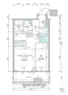 パークタワー勝どき サウス棟【10階】の間取り