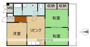 興栄ハイツ【101号室】の間取り