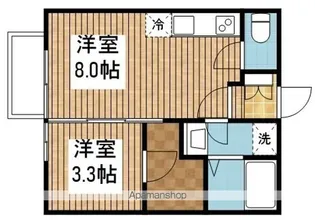 サンライズ【1-18号室】の間取り