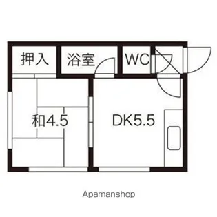 コーポラス千豊第1【201号室】の間取り