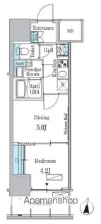 パークアクシス名古屋山王一丁目【7階】の間取り