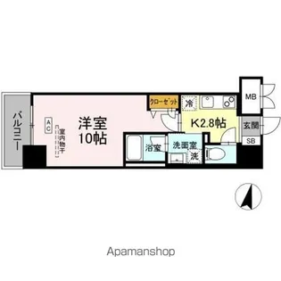 BULL HOUSE【3階】の間取り