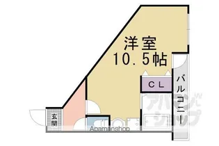 フェイム瀬田【107号室】の間取り
