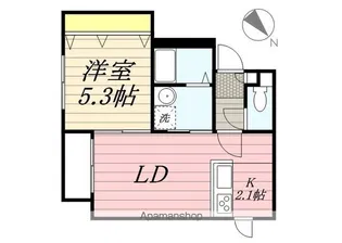 TRIBE NAKANOSHIMA STA.【401号室】の間取り