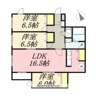 クラリス南9条【201号室】の間取り