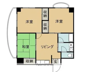 第3サンキョウマンション【1階】の間取り