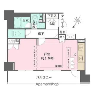 グランスイート日本橋人形町【15階】の間取り