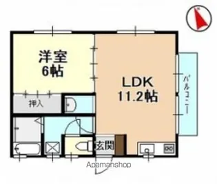 ハイツアセンド【2階】の間取り