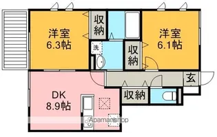 コンフォート・フルール アン【1階】の間取り