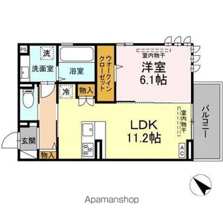 ソルティバレー【2階】の間取り