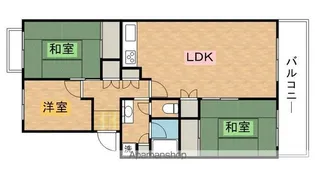 蓮田駅前住宅8号棟【403号室】の間取り