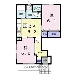 リーヴメゾン北館 C【1階】の間取り