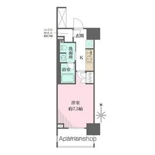 ザ・パークワンズ芝公園【11階】の間取り