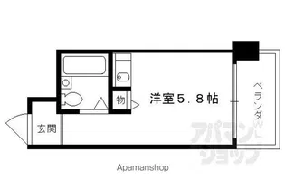 朝日プラザ鴨川II【208号室】の間取り