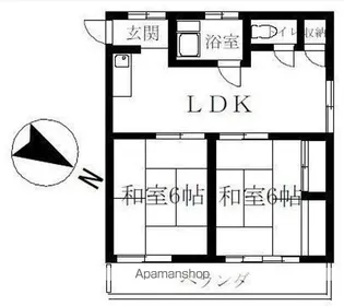 スリービーマンション【4階】の間取り