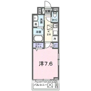 ラ ヴィーダ ヌエバ【1階】の間取り