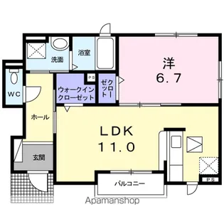 メゾン ド オーブ【1階】の間取り
