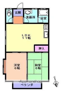 タウンハウス竹山【10号室】の間取り