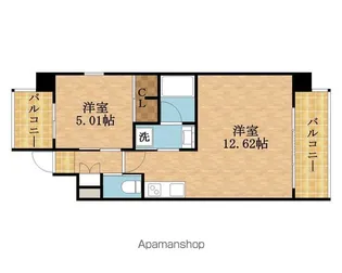 プレジオ三国EURO【6階】の間取り