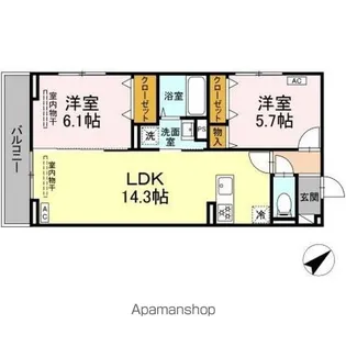 HOPE LODGE K【3階】の間取り