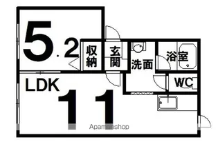 なぎさパレス【2-A号室】の間取り