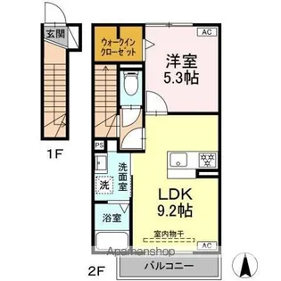 ハルモニア【2階】の間取り
