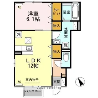 クレアコート C【1階】の間取り