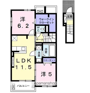 セレノ ブリッサ【2階】の間取り