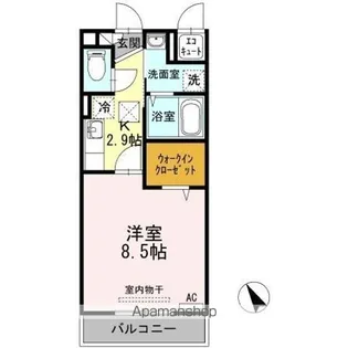 DーROOM川内川前丁【2階】の間取り