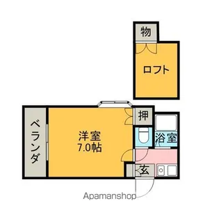 ユーライフ香住ヶ丘【1階】の間取り