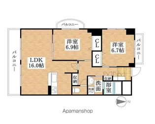 スペースヤマト【6階】の間取り