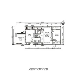 東雲キャナルコートCODAN11号棟【8階】の間取り