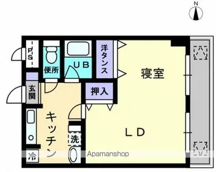 アルカディア西内町【5階】の間取り