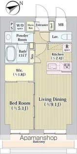 キングストンパレス立川【4階】の間取り