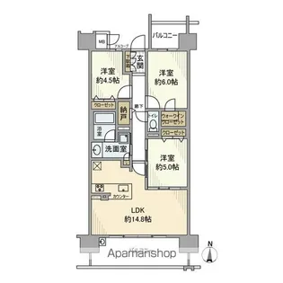 プレサンスグラン泉【2階】の間取り