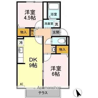 プレジール大樹【1階】の間取り